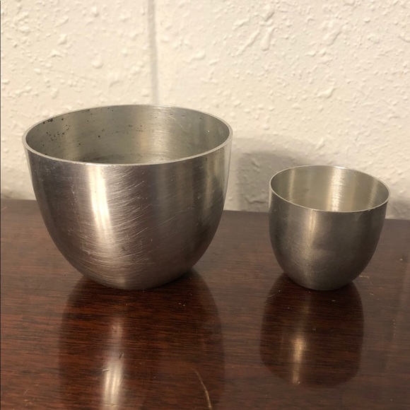 Cool vintage Kirk pewter cocktail rocks and shot Jefferson cups - Picture 5 of 8